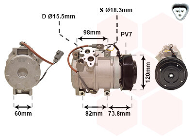Kompressor, Klimaanlage  für TOYOTA LAND CRUISER PRADO (_J12_)