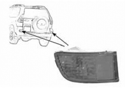 Nebelschlussleuchte links,Stoßfänger für TOYOTA LAND CRUISER PRADO (_J12_)