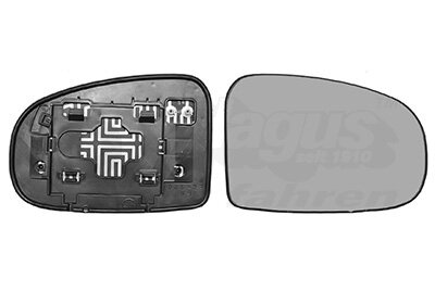 Spiegelglas, Außenspiegel rechts für TOYOTA IQ (_J1_)