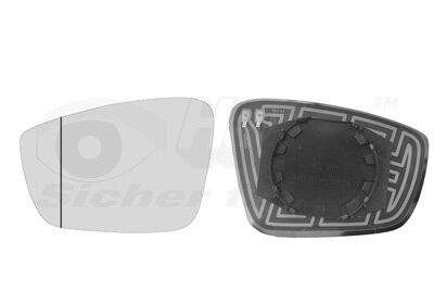 Spiegelglas, Außenspiegel links für VW UP! (121, 122, BL1, BL2, BL3, 123)