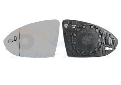Spiegelglas, Außenspiegel links für VW GOLF VII Variant (BA5, BV5)