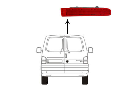 Zusatzbremsleuchte rechts für VW TRANSPORTER T5 Bus (7HB, 7HJ, 7EB, 7EJ)