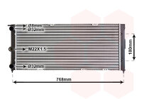 Kühler, Motorkühlung  für VW PASSAT B2 (32B)