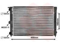 Kühler, Motorkühlung  für VW POLO II (86C, 80)