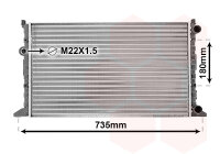 Kühler, Motorkühlung  für VW GOLF IV...