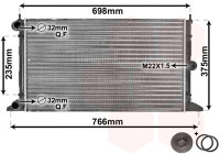 Kühler, Motorkühlung  für VW SHARAN (7M8,...