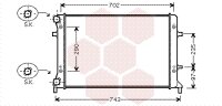 Kühler, Motorkühlung  für VW PASSAT B7...