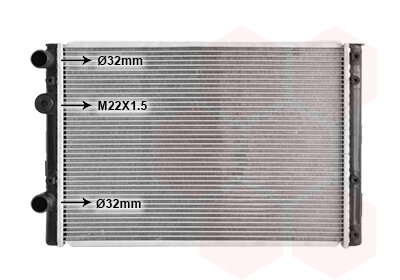 Kühler, Motorkühlung  für VW LUPO I (6X1, 6E1)