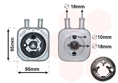 Ölkühler, Motoröl  für VW SHARAN (7M8, 7M9, 7M6)