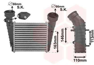 Ladeluftkühler  für VW PASSAT B5.5 (3B3)