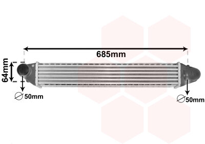 Ladeluftkühler  für VW SHARAN (7M8, 7M9, 7M6)