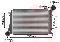 Ladeluftkühler  für VW CADDY III Kasten/Großraumlimousine (2KA, 2KH, 2CA, 2CH)