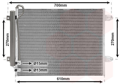 Kondensator, Klimaanlage  für VW PASSAT B7 (362)