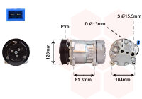 Kompressor, Klimaanlage  für VW TRANSPORTER T4 Bus...