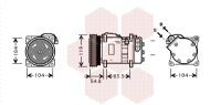 Kompressor, Klimaanlage  für VW MULTIVAN T5 (7HM,...