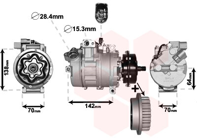 Kompressor, Klimaanlage  für VW TOUAREG (7LA, 7L6, 7L7)