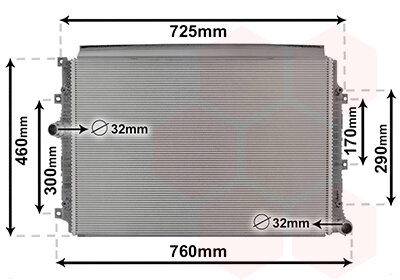 Kühler, Motorkühlung  für VW TIGUAN (5N_)
