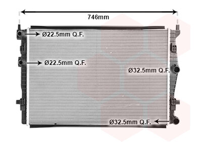 Kühler, Motorkühlung  für VW GOLF VIII (CD1, DA1)
