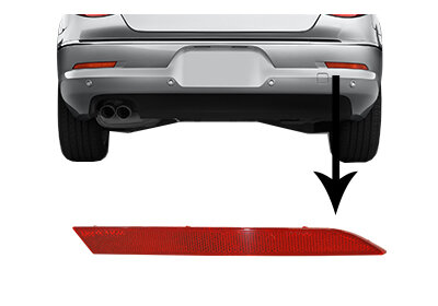 Rückstrahler rechts,Stoßfänger für VW PASSAT CC B6 (357)