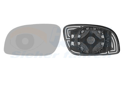 Spiegelglas, Außenspiegel links für VW TOURAN (1T1, 1T2)