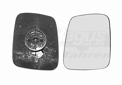 Spiegelglas, Außenspiegel rechts für VW TRANSPORTER T4 Bus (70B, 70C, 7DB, 7DK, 70J, 70K, 7DC, 7DJ)