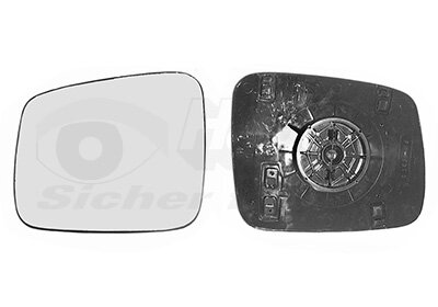 Spiegelglas, Außenspiegel links für VW TRANSPORTER T4 Bus (70B, 70C, 7DB, 7DK, 70J, 70K, 7DC, 7DJ)