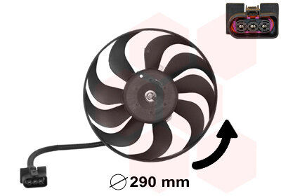 Lüfter, Motorkühlung  für AUDI A3 (8L1)