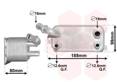 Ölkühler, Automatikgetriebe  für FORD GRAND C-MAX (DXA/CB7, DXA/CEU)