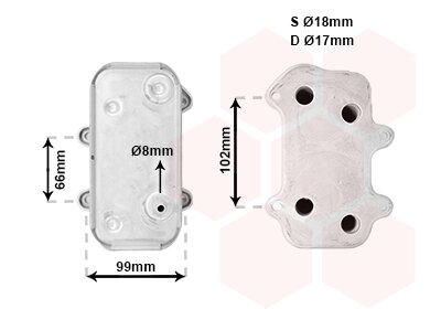 Ölkühler, Motoröl  für PORSCHE 911 (996)