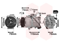 Kompressor, Klimaanlage  für SEAT IBIZA IV (6J5, 6P1)