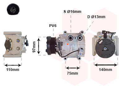 Kompressor, Klimaanlage  für JAGUAR S-TYPE II (X200)