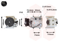 Kompressor, Klimaanlage  für JAGUAR X-TYPE I (X400)