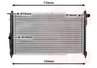 Kühler, Motorkühlung  für DAEWOO NUBIRA (J100)