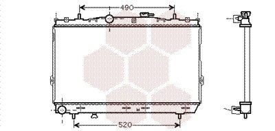Kühler, Motorkühlung  für HYUNDAI ELANTRA III (XD)