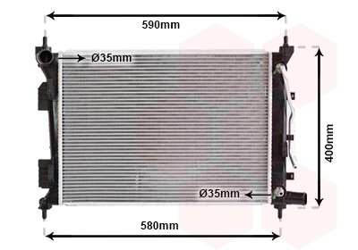 Kühler, Motorkühlung  für HYUNDAI ACCENT IV (RB)