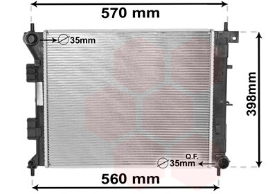 Kühler, Motorkühlung  für HYUNDAI i30 (GD)