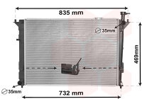 Kühler, Motorkühlung  für HYUNDAI SANTA FÉ II (CM)