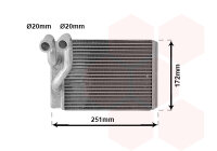 Wärmetauscher, Innenraumheizung  für HYUNDAI...