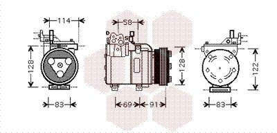 Kompressor, Klimaanlage  für HYUNDAI ELANTRA III (XD)