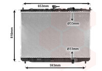 Kühler, Motorkühlung  für KIA CARENS I...
