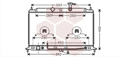 Kühler, Motorkühlung  für KIA RIO II (JB)