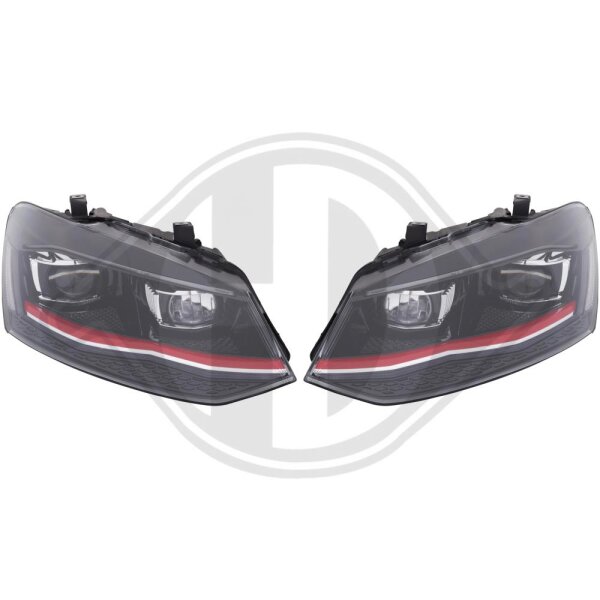 Scheinwerfer Set vorne für VW POLO V (6R1, 6C1)
