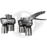 Endrohrblende beidseitig für ABARTH 500 / 595 / 695