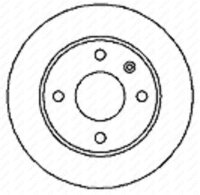 Bremsscheibe Vorderachse f&uuml;r FORD SIERRA Schr&auml;gheck (GBC)