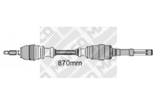 Antriebswelle Vorderachse rechts für PEUGEOT 405 II (4B)