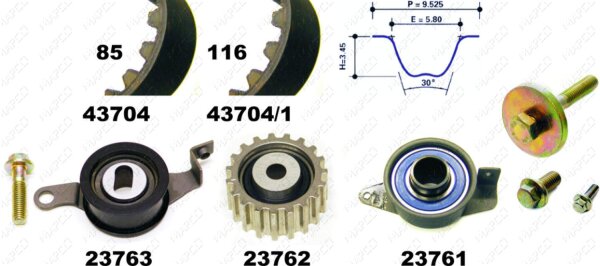 Zahnriemensatz für FORD ESCORT IV (GAF, AWF, ABFT)