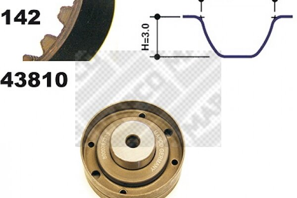 Zahnriemensatz für AUDI 100 C3 Stufenheck (443, 444)