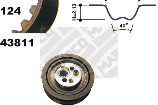 Zahnriemensatz für AUDI 80 B3 Stufenheck (893, 894, 8A2)