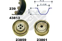 Zahnriemensatz für AUDI COUPE B3 (89, 8B3)