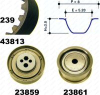 Zahnriemensatz für AUDI COUPE B3 (89, 8B3)